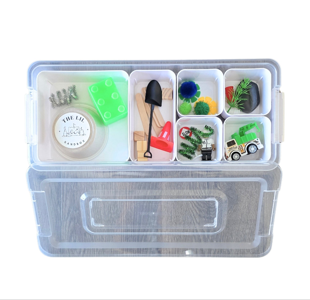 Lil Sandbox Large Trash Truck Sensory Sand Box
