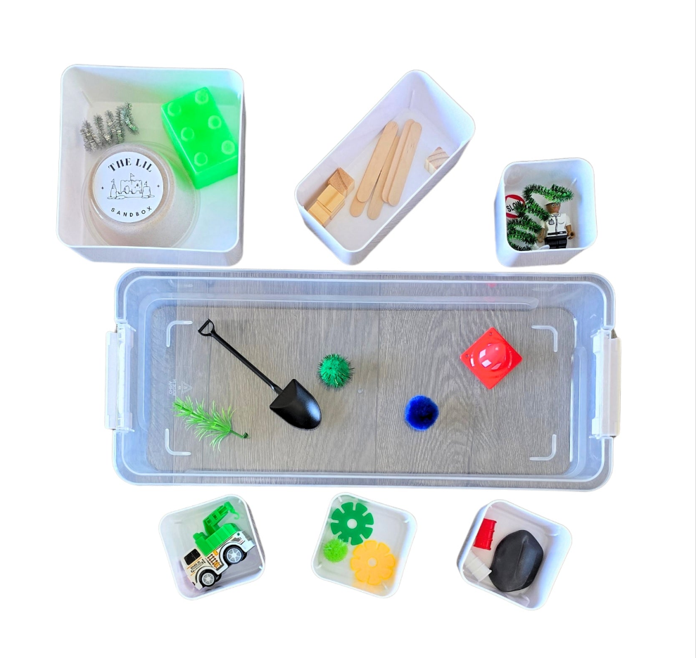Lil Sandbox Large Trash Truck Sensory Sand Box