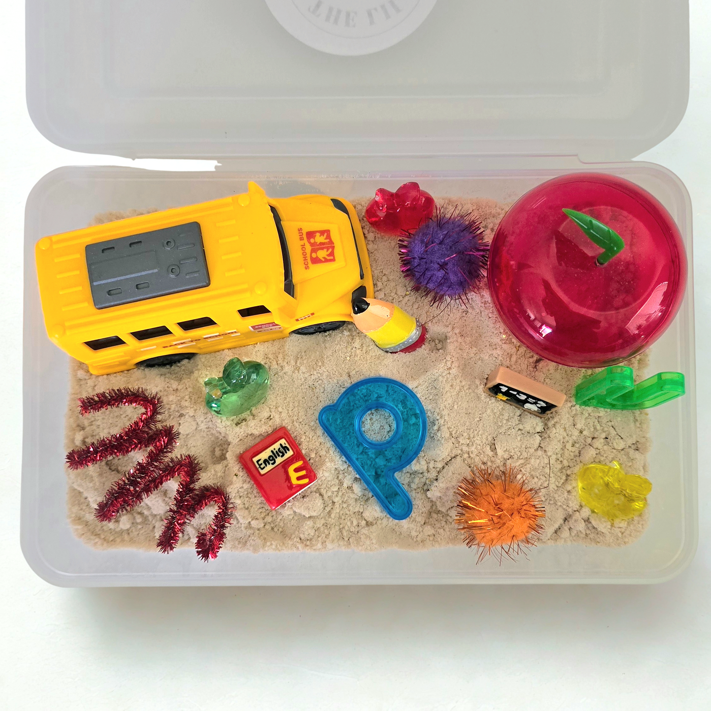 Lil Sandbox Back To School Sensory Sand Box