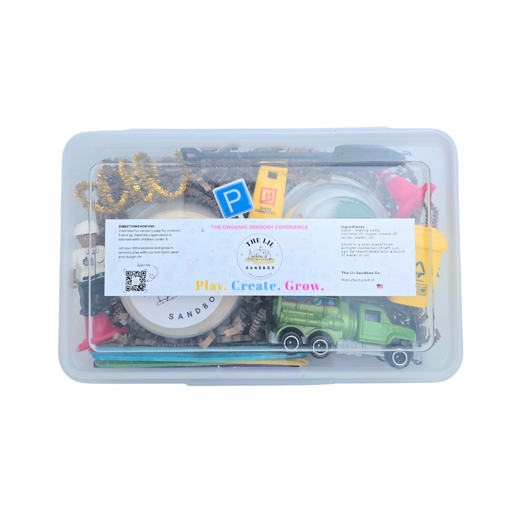 Lil Sandbox Small Sensory Kit - Trash Truck