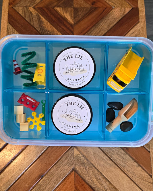 Lil Sandbox Large Construction Sensory Sand Box