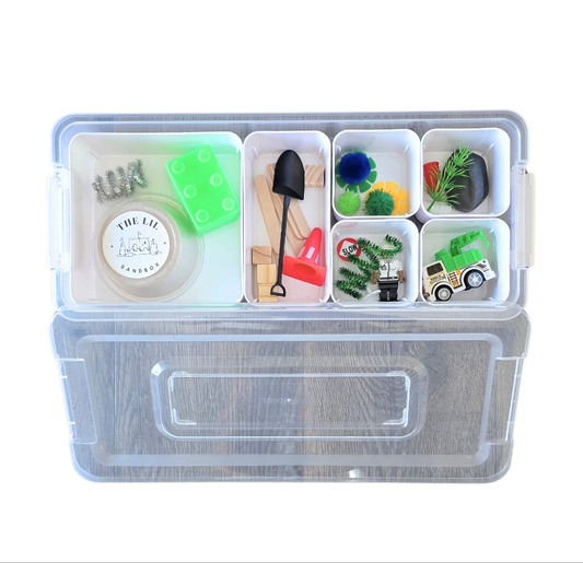 Lil Sandbox Large Trash Truck Sensory Sand Box