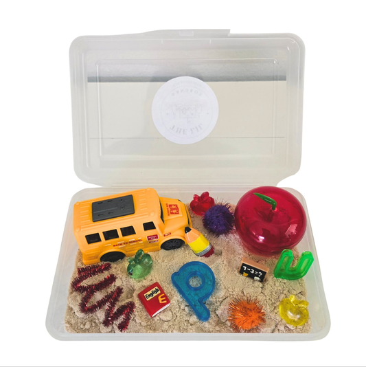 Lil Sandbox Back To School Sensory Sand Box