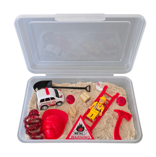 Lil Sandbox Firefighter Sensory Sand Box