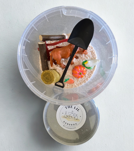 Lil Sandbox Farm Sensory Sand Pail