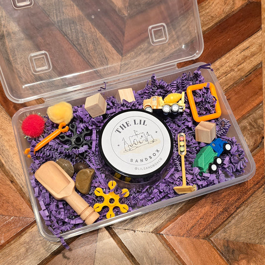 Lil Sandbox Construction Sensory Sand Box