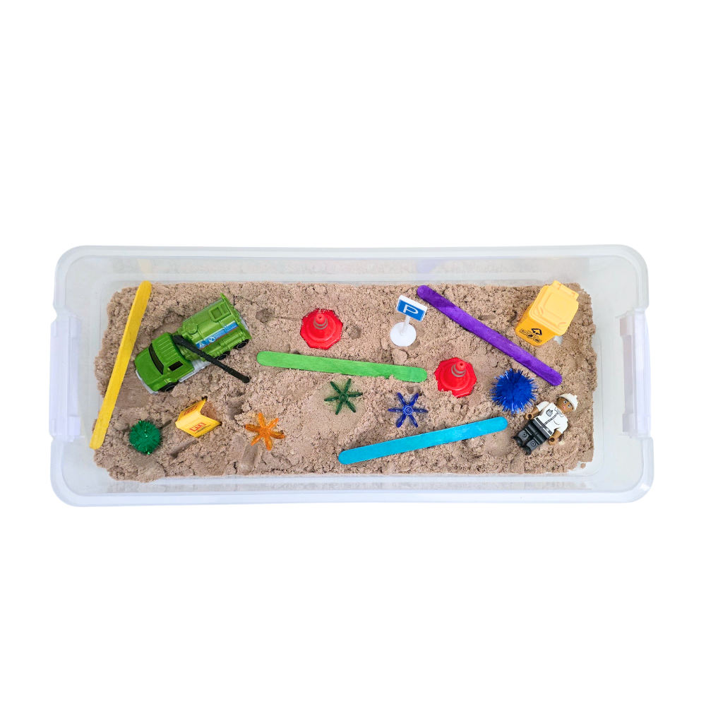Lil Sandbox Large Sensory Kit - Trash Truck
