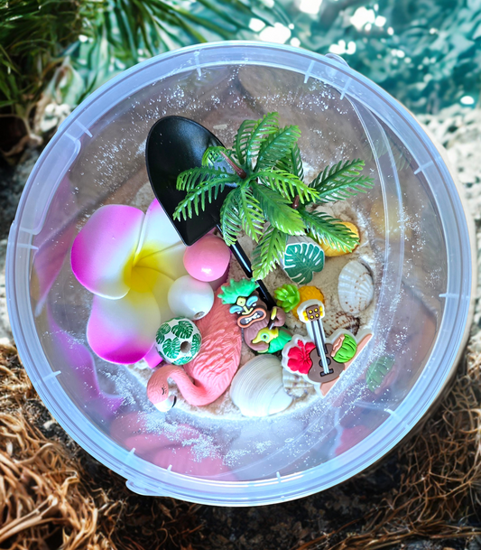 Lil Sandbox Luau Sensory Sand Pail