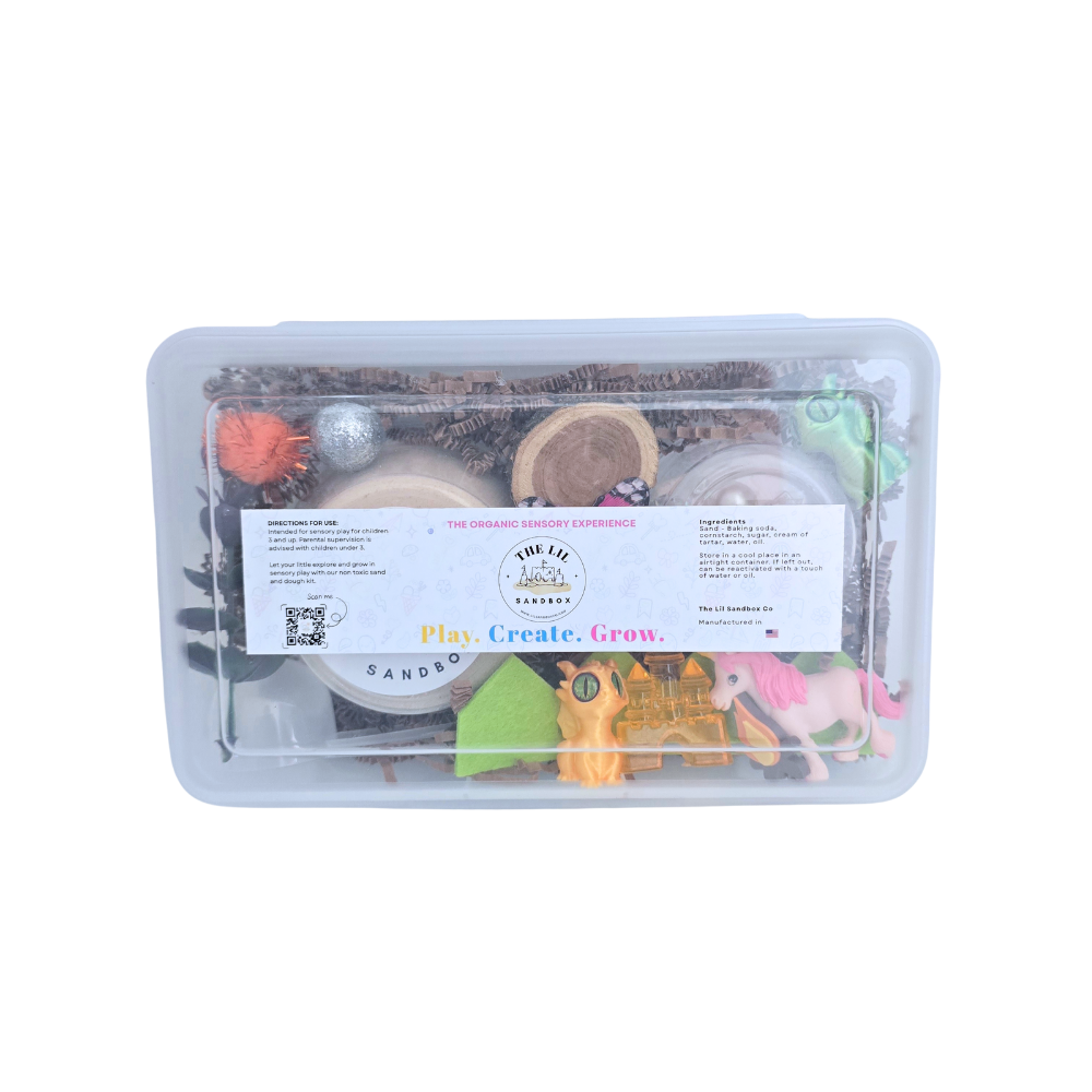 Lil Sandbox Small Sensory Kit - Dragons & Unicorns