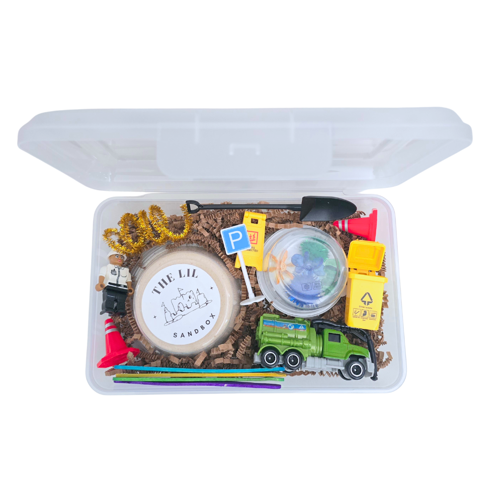 Lil Sandbox Small Sensory Kit - Trash Truck